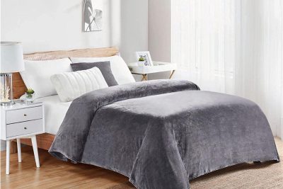 ΚΟΥΒΕΡΤΑ CORAL FLEECE Polyester 220X240 Μονόχρωμη 06 Grey