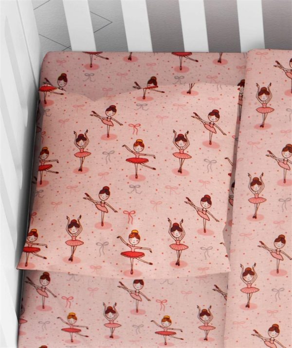 ΜΑΞΙΛΑΡΟΘΗΚΗ ΕΜΠΡΙΜΕ bebe Μπαλαρίνα 165 35Χ45 Coral Flannel Cotton 100%