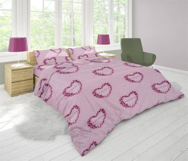 ΣΕΝΤΟΝΙΑ ΕΜΠΡΙΜΕ ΣΕΤ 4 τεμ Δανάη 286 220Χ240 Pink Flannel Cotton 100%