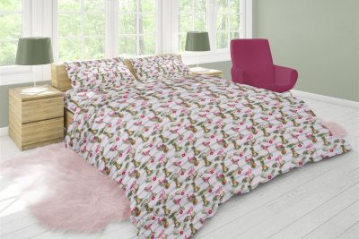 ΣΕΝΤΟΝΙΑ ΕΜΠΡΙΜΕ ΣΕΤ 4 τεμ Flamingo 295 220Χ240 Flannel Cotton 100%