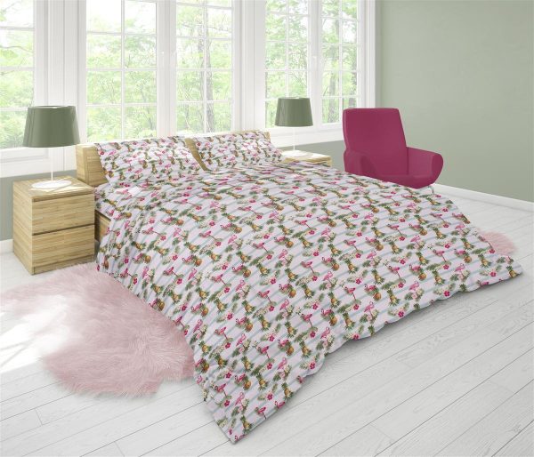 ΣΕΝΤΟΝΙΑ ΕΜΠΡΙΜΕ ΣΕΤ 4 τεμ Flamingo 295 220Χ240 Flannel Cotton 100%