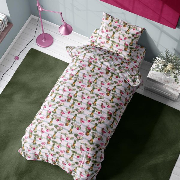 ΠΑΠΛΩΜΑΤΟΘΗΚΗ ΕΜΠΡΙΜΕ Flamingo 295 160Χ240 Flannel Cotton 100%