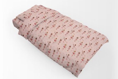 ΠΑΠΛΩΜΑΤΟΘΗΚΗ ΕΜΠΡΙΜΕ kids Μπαλαρίνα 165 160Χ240 Coral Flannel Cotton 100%