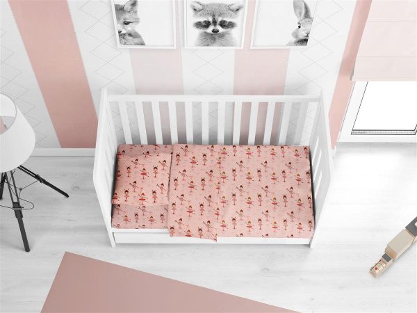 ΣΕΝΤΟΝΙΑ ΕΜΠΡΙΜΕ ΣΕΤ 3 τεμ bebe Μπαλαρίνα 165 120X160 Coral Flannel Cotton 100%