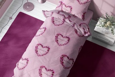 ΣΕΝΤΟΝΙΑ ΕΜΠΡΙΜΕ ΣΕΤ 3 τεμ Δανάη 286 160Χ240 Pink Flannel Cotton 100%