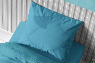 ΜΑΞΙΛΑΡΟΘΗΚΗ Solid 493 50X70 Turquoise Cotton 100%