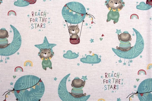 ΣΕΝΤΟΝΑΚΙ ΛΙΚΝΟΥ bebe Reach the stars 192 80Χ110 Green Cotton 100%