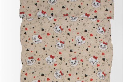 ΣΕΝΤΟΝΙΑ ΕΜΠΡΙΜΕ ΣΕΤ 3 τεμ kids Puppy-Kitten 17 160Χ240 Beige Flannel Cotton 100%