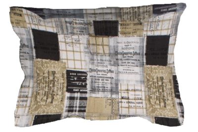 ΜΑΞΙΛΑΡΟΘΗΚΗ ΕΜΠΡΙΜΕ Squares 01 50Χ70 Γκρί-Μπεζ Flannel Cotton 100%