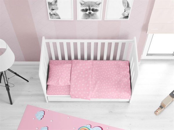 ΠΑΠΛΩΜΑ ΕΜΠΡΙΜΕ bebe PRINCESS 47 120X160 Pink Cotton 100%