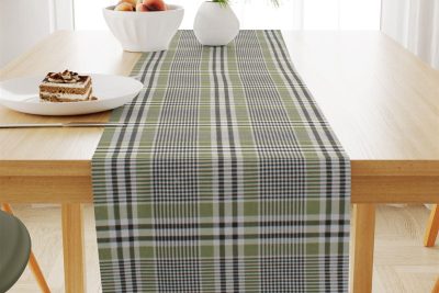 ΤΡΑΒΕΡΣΑ ΑΛΕΚΙΑΣΤΗ 40X180 Tartan 495 Grey-Green Cott/Pol 70/30