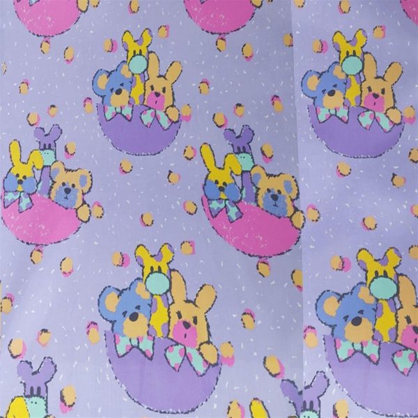 ΠΑΝΑ ΧΑΣΕΣ bebe Bears 68 80X80 Μώβ Cotton 100%