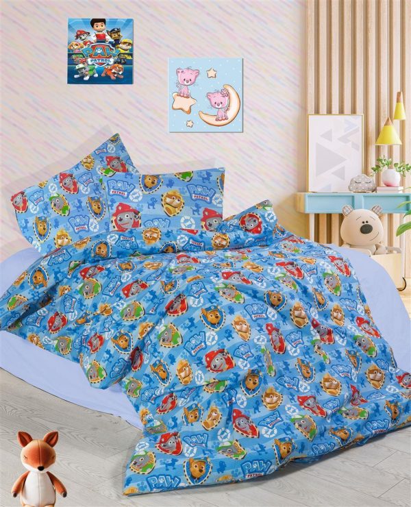 ΣΕΝΤΟΝΙΑ ΕΜΠΡΙΜΕ ΣΕΤ 3 τεμ kids Paw Patrol 308 160Χ240 Sky blue Cott/Pol 70/30