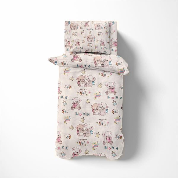 ΠΑΠΛΩΜΑ ΕΜΠΡΙΜΕ kids Pretty Bear 95 160X240 Ecru Cotton 100%