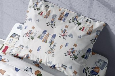 ΜΑΞΙΛΑΡΟΘΗΚΗ ΕΜΠΡΙΜΕ kids Bicycle 415 50Χ70 White-Blue Cotton 100%