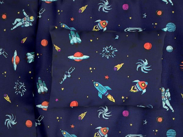 ΜΑΞΙΛΑΡΟΘΗΚΗ ΕΜΠΡΙΜΕ kids Space 189 50Χ70 Blue Cotton 100%