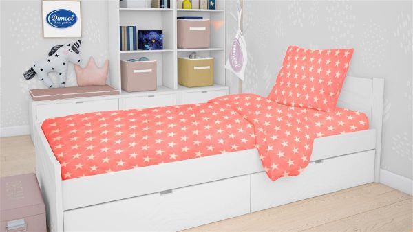 ΣΕΝΤΟΝΙΑ ΕΜΠΡΙΜΕ ΣΕΤ 2 τεμ kids Star 34 160Χ240 Coral Cotton 100%