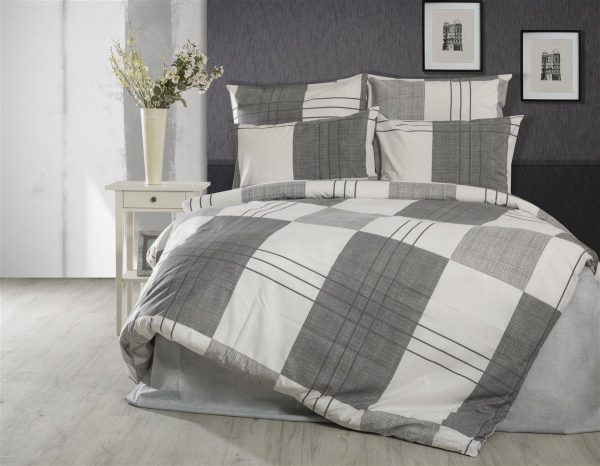 ΣΕΝΤΟΝΙΑ ΕΜΠΡΙΜΕ ΣΕΤ 3 τεμ Κίρκη 435 160X240 Grey Cott/Pol 70/30