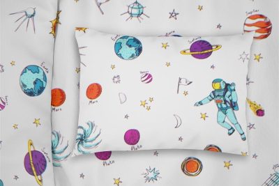 ΜΑΞΙΛΑΡΟΘΗΚΗ ΕΜΠΡΙΜΕ kids Space 188 50Χ70 White Cotton 100%