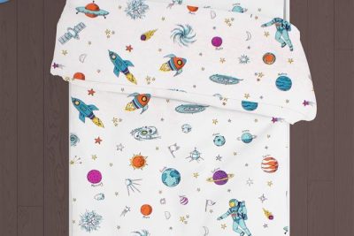 ΠΑΠΛΩΜΑ ΕΜΠΡΙΜΕ kids Space 188 160X240 White Cotton 100%