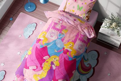 ΠΑΠΛΩΜΑΤΟΘΗΚΗ ΣΕΤ 2 τεμ Disney Princess 610 170X260 Digital Print Cotton 100%