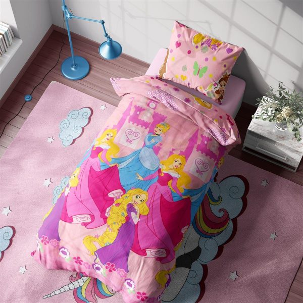 ΠΑΠΛΩΜΑΤΟΘΗΚΗ ΣΕΤ 2 τεμ Disney Princess 610 170X260 Digital Print Cotton 100%