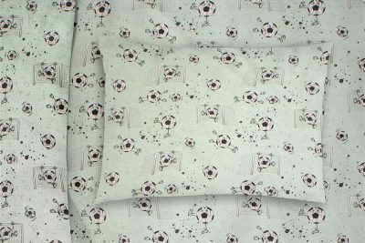 ΜΑΞΙΛΑΡΟΘΗΚΗ ΕΜΠΡΙΜΕ bebe Football 522 35X45 Mint 100% Cotton