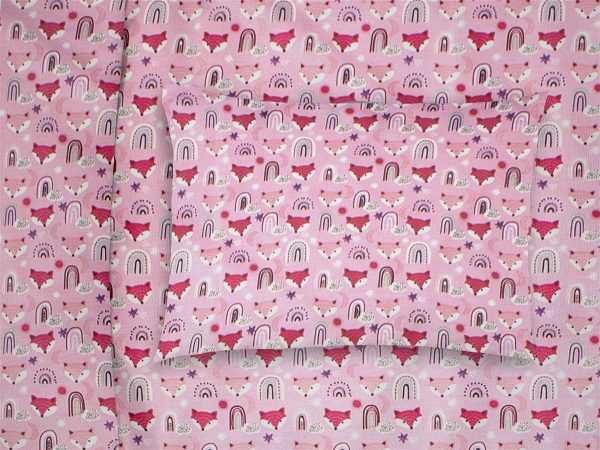 ΜΑΞΙΛΑΡΟΘΗΚΗ ΕΜΠΡΙΜΕ kids Fox 525 50X70 Pink 100% Cotton