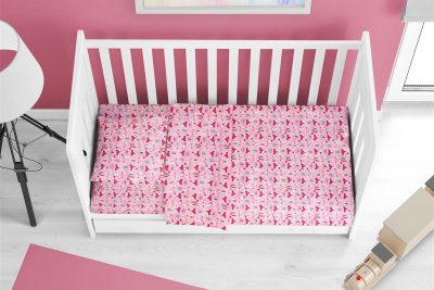 ΠΑΠΛΩΜΑ ΕΜΠΡΙΜΕ bebe Fox 525 120X160 Pink 100% Cotton