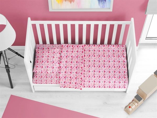 ΠΑΠΛΩΜΑ ΕΜΠΡΙΜΕ bebe Fox 525 120X160 Pink 100% Cotton