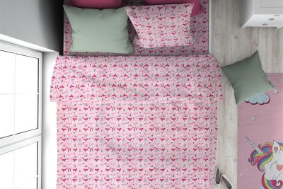 ΠΑΠΛΩΜΑ ΕΜΠΡΙΜΕ kids Fox 525 160X240 Pink 100% Cotton