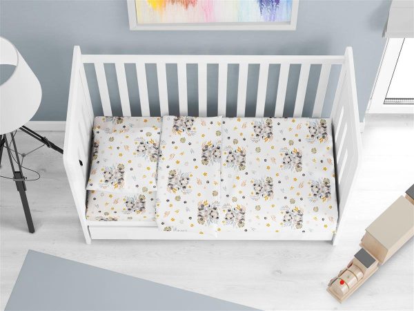 ΠΑΠΛΩΜΑ ΕΜΠΡΙΜΕ bebe Lion Cub 531 120X160 Grey 100% Cotton