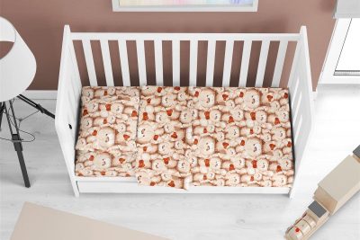 ΠΑΠΛΩΜΑΤΟΘΗΚΗ ΕΜΠΡΙΜΕ bebe Teddy Bear 535 120X160 Beige Cotton 100%