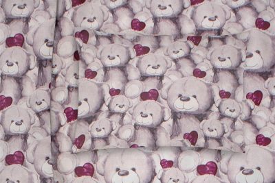 ΜΑΞΙΛΑΡΟΘΗΚΗ ΕΜΠΡΙΜΕ kids Teddy Bear 536 50X70 Purple 100% Cotton