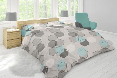 ΠΑΠΛΩΜΑΤΟΘΗΚΗ ΕΜΠΡΙΜΕ Hexagon 395 220X240 Grey Cott/Pol 70/30