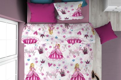 ΠΑΠΛΩΜΑ ΕΜΠΡΙΜΕ kids Princess 390 160X240 Pink 70/30 Cott/Pol