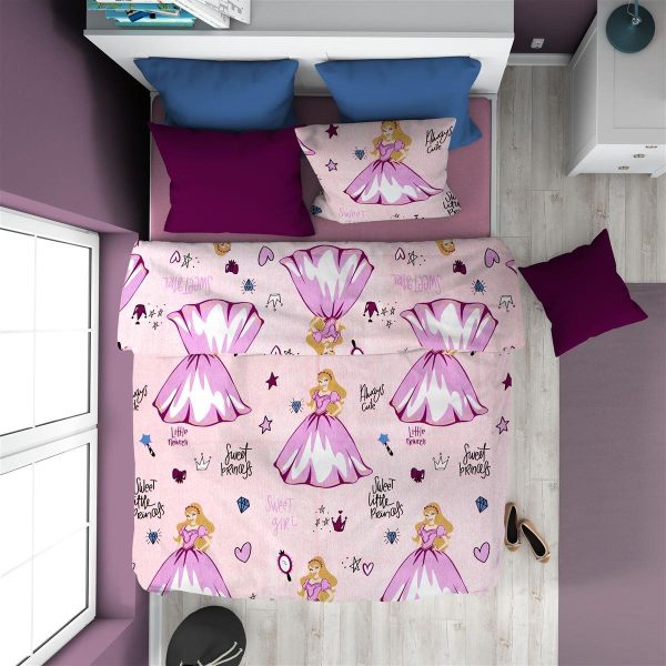 ΠΑΠΛΩΜΑ ΕΜΠΡΙΜΕ kids Princess 391 160X240 Pink 70/30 Cott/Pol