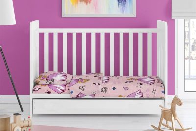 ΣΕΝΤΟΝΙΑ ΕΜΠΡΙΜΕ ΣΕΤ 3 τεμ bebe Princess 391 120X160 Pink 70/30 Cott/Pol