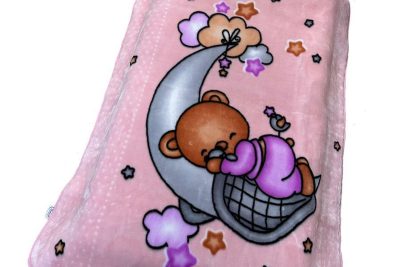 ΚΟΥΒΕΡΤΑ ΒΕΛΟΥΤΕ ΠΟΛΥΤΕΛΕΙΑΣ bebe Crescent Moon 32 110X140 Baby Pink 100% Polyester