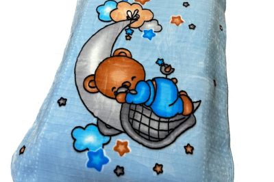 ΚΟΥΒΕΡΤΑ ΒΕΛΟΥΤΕ ΠΟΛΥΤΕΛΕΙΑΣ bebe Crescent Moon 31 110X140 Baby Blue 100% Polyester