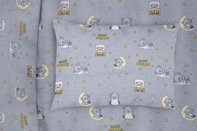 ΜΑΞΙΛΑΡΟΘΗΚΗ ΕΜΠΡΙΜΕ bebe Sweet Dreams 552 35X45 Grey 100% Cotton