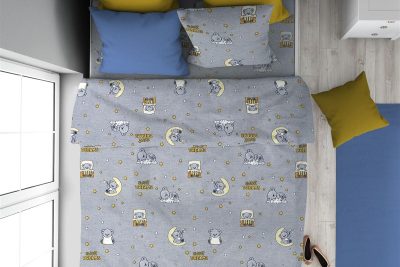 ΠΑΠΛΩΜΑ ΕΜΠΡΙΜΕ kids Sweet Dreams 552 160X240 Grey 100% Cotton