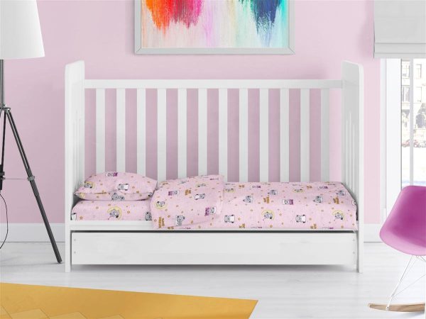 ΣΕΝΤΟΝΙΑ ΕΜΠΡΙΜΕ ΣΕΤ 3 τεμ bebe Sweet Dreams 550 120X160 Pink 100% Cotton