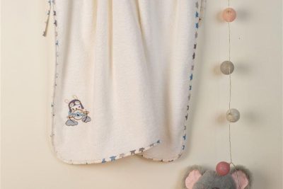 ΚΑΠΑ Με Κέντημα bebe Airplane 157 75X85 Λευκό 100% Cotton