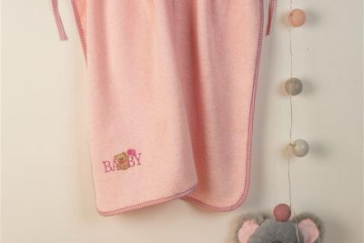 ΚΑΠΑ Με Κέντημα bebe Baby Bear 162 75X85 Ροζ 100% Cotton