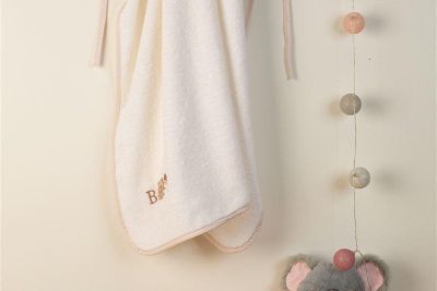 ΚΑΠΑ Με Κέντημα bebe Baby Bear 163 75X85 Λευκό 100% Cotton