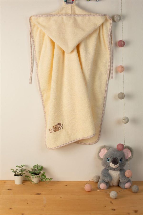 ΚΑΠΑ Με Κέντημα bebe Baby Bear 164 75X85 Εκρού 100% Cotton