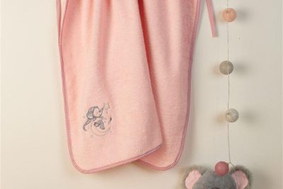 ΚΑΠΑ Με Κέντημα bebe Dreaming Elephant 167 75X85 Ροζ 100% Cotton