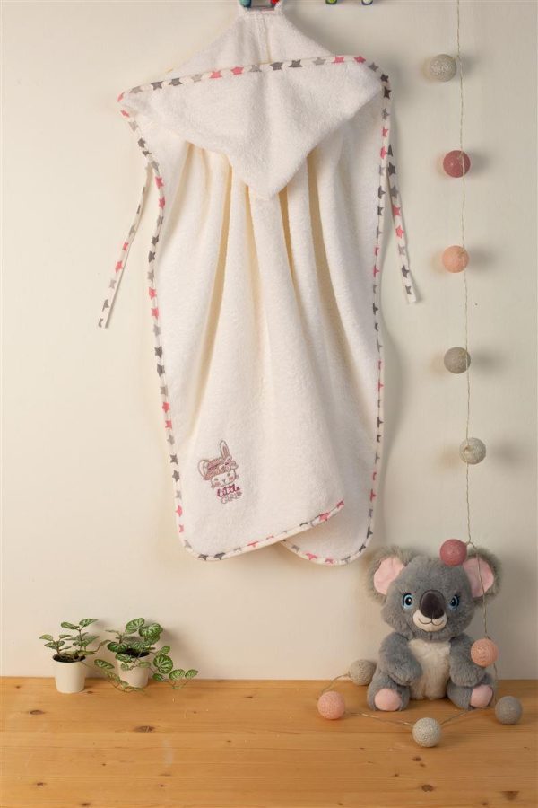 ΚΑΠΑ Με Κέντημα bebe Rabbit Girl 147 75X85 Λευκό 100% Cotton