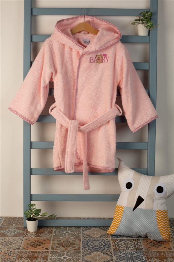 ΜΠΟΥΡΝΟΥΖΙ Με Κέντημα bebe Baby Bear 162 SIZE:02 Ροζ 100% Cotton